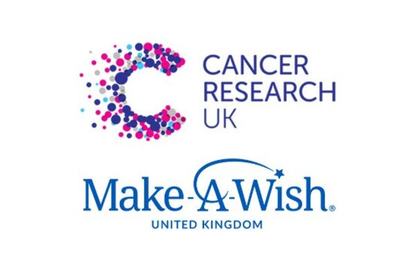 Cancer Research UK an Make A Wish logos